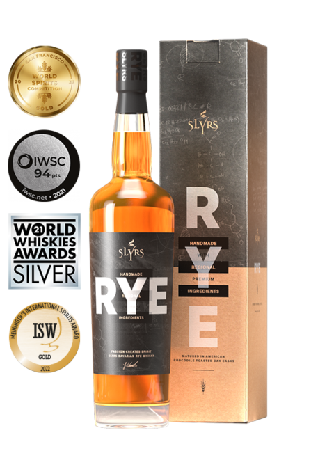 SLYRS Bavarian RYE Whisky, 41%vol - 0,7l